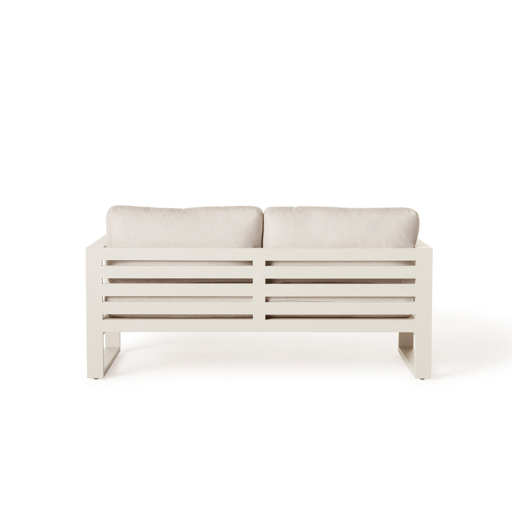 Belvedere Loveseat in Dune Aluminum