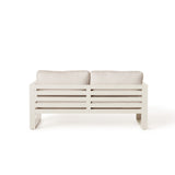 Belvedere Loveseat in Dune Aluminum