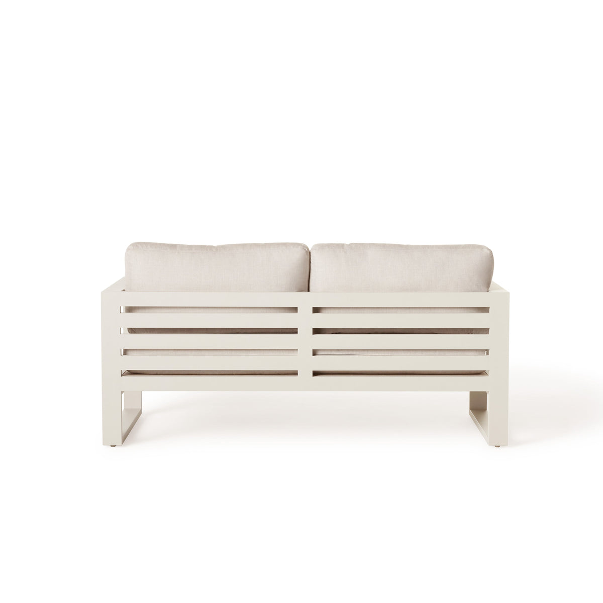 Belvedere Loveseat in Dune Aluminum