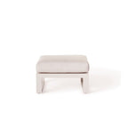 Belvedere Ottoman in Dune Aluminum