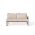 Belvedere Sectional Left Arm in Dune Aluminum