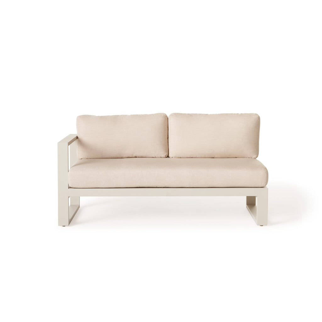 Belvedere Sectional Right Arm in Dune Aluminum