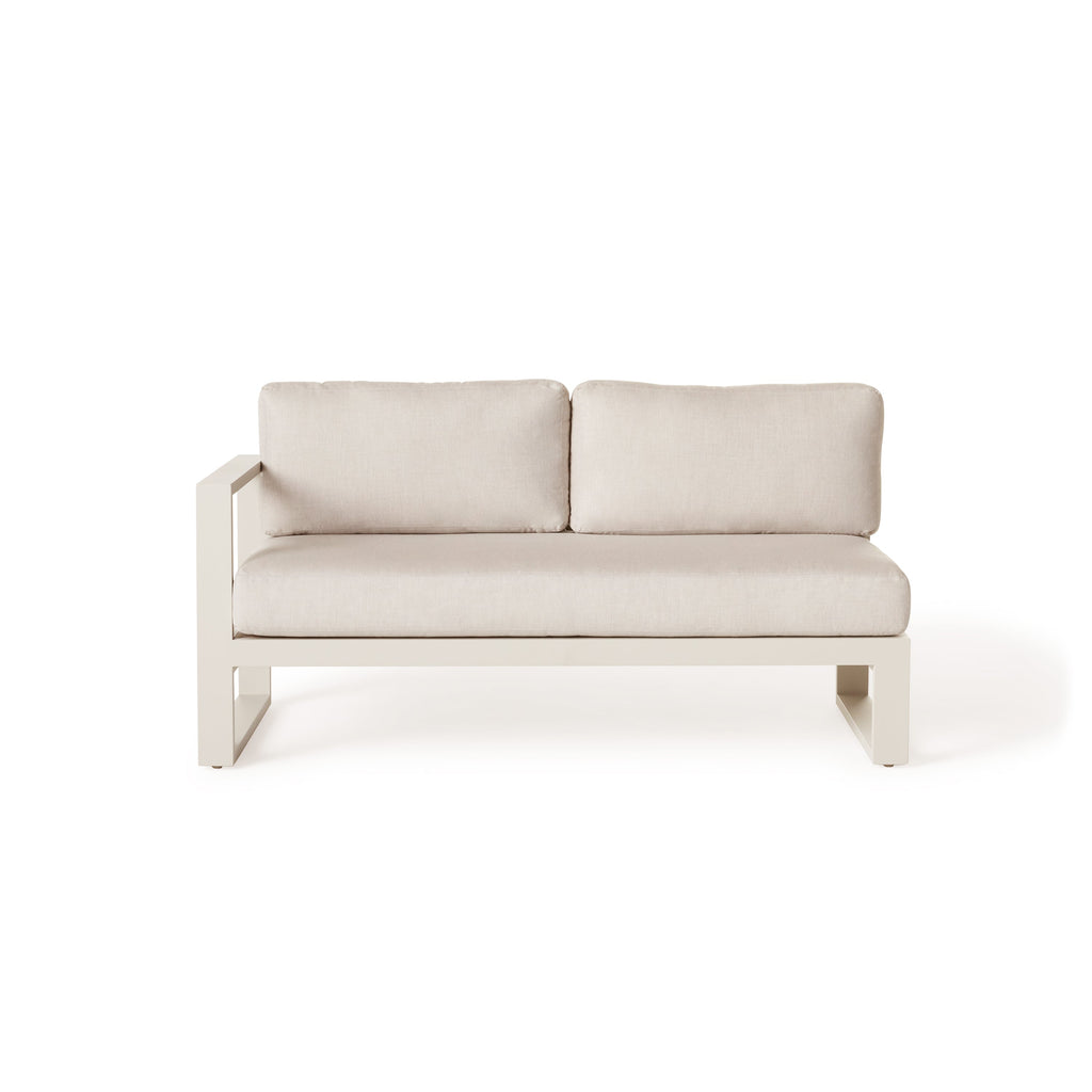 Belvedere Sectional Right Arm in Dune Aluminum