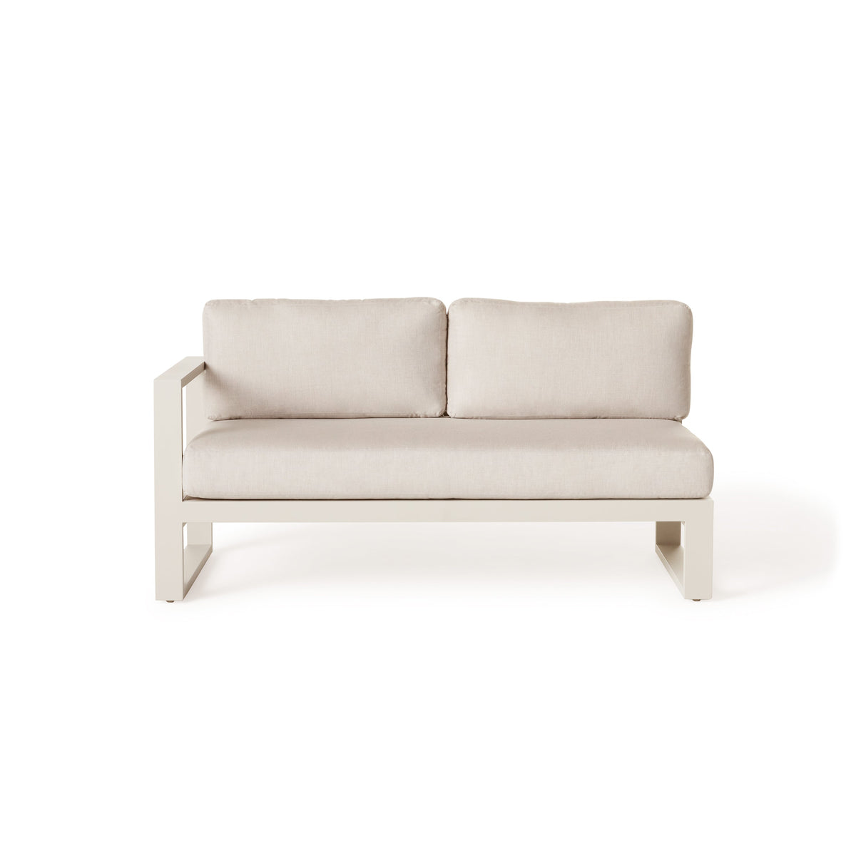 Belvedere Sectional Right Arm in Dune Aluminum