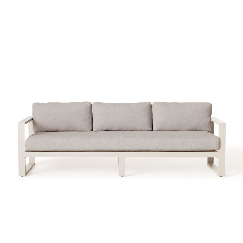 Belvedere Sofa in Dune Aluminum