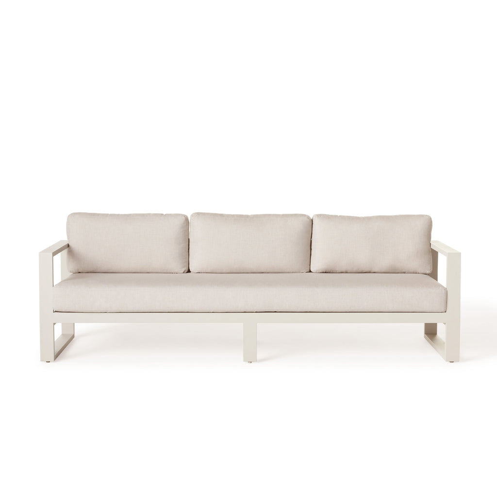 Belvedere Sofa in Dune Aluminum