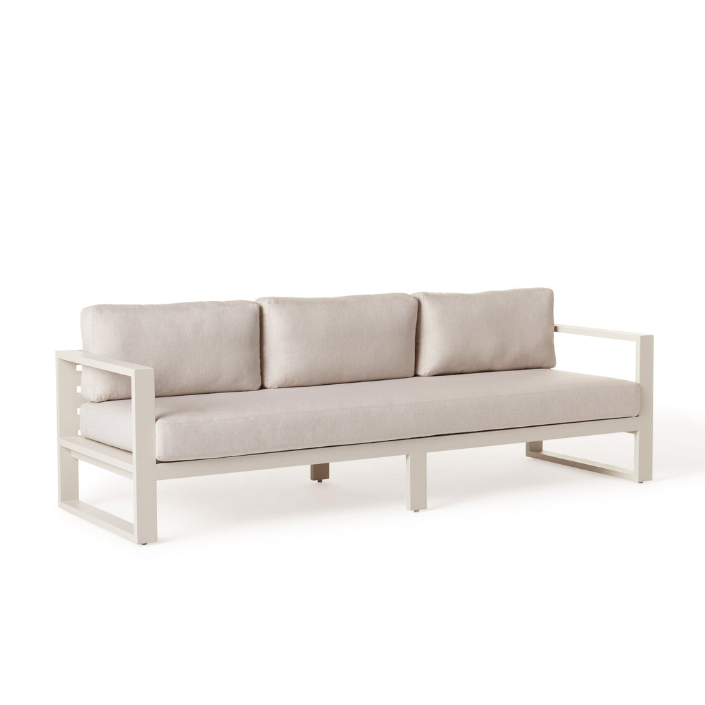 Belvedere Sofa in Dune Aluminum