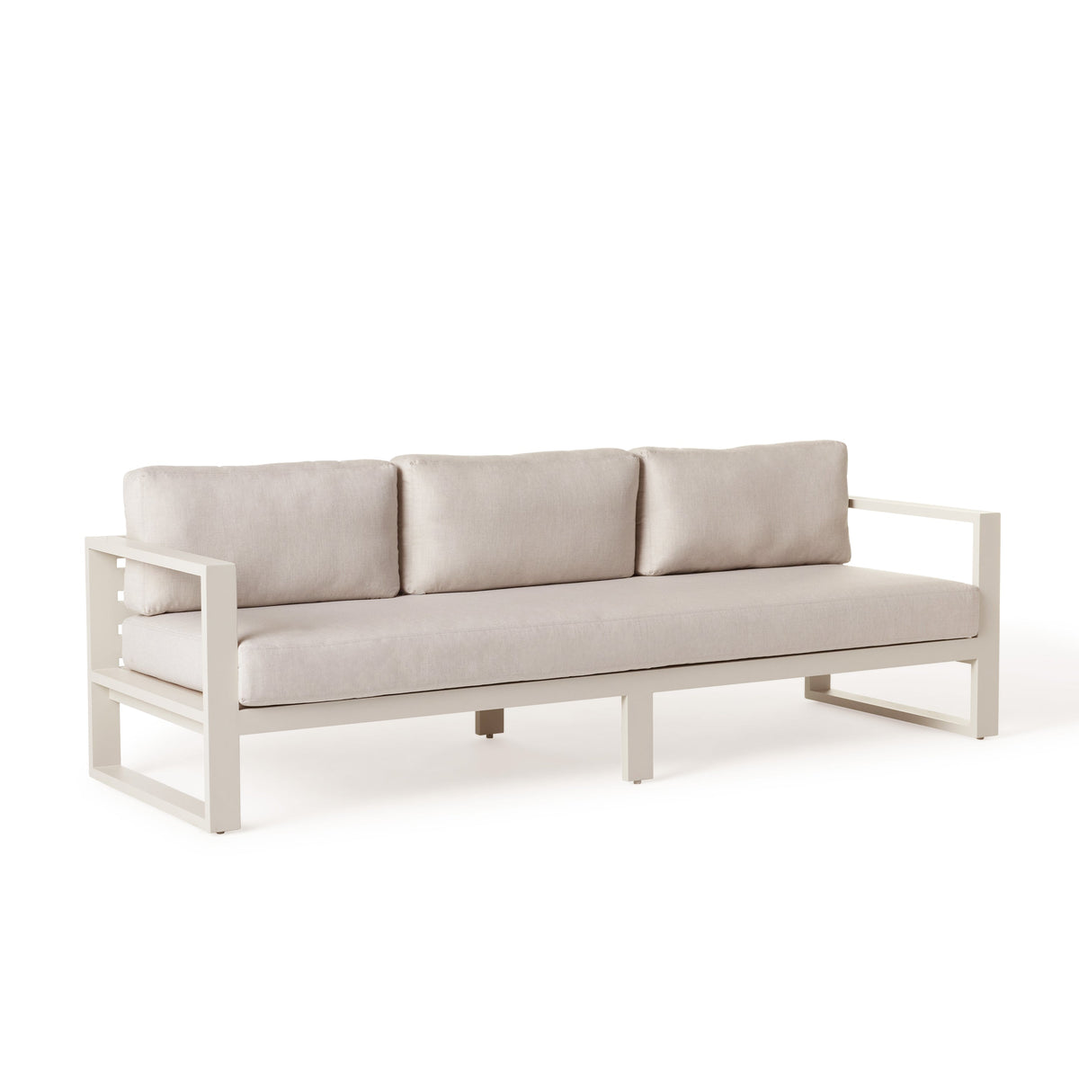 Belvedere Sofa in Dune Aluminum