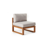 Belvedere Sectional Armless Chair in Teak