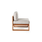 Belvedere Sectional Armless Chair in Teak