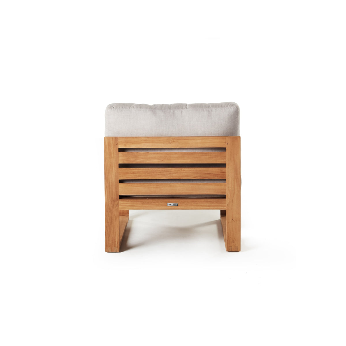 Belvedere Sectional Armless Chair in Teak