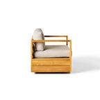 Belvedere Swivel Lounge Chair in Teak