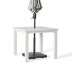 Belvedere 36" Umbrella Table in White