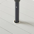 Belvedere 36" Umbrella Table in White