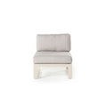 Belvedere Sectional Armless Chair in Dune Aluminum