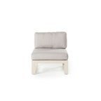 Belvedere Sectional Armless Chair in Dune Aluminum