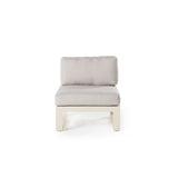 Belvedere Sectional Armless Chair in Dune Aluminum