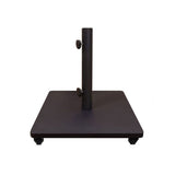 Steel Umbrella Base (120LBS) w/ Casters - Black