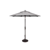 7.5' Black Frame Market Umbrella - Glide Tilt