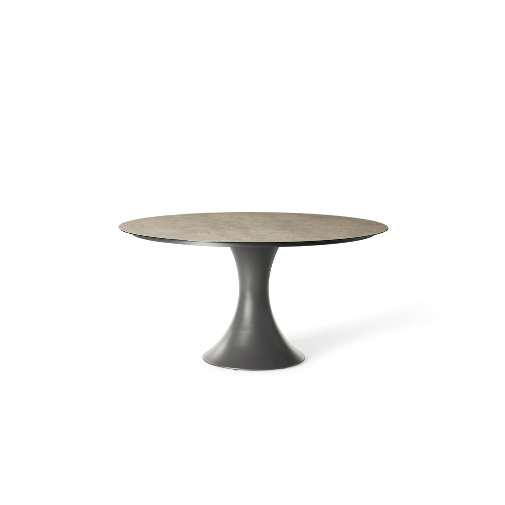 Bodega 59" Round Dining Table in Charcoal