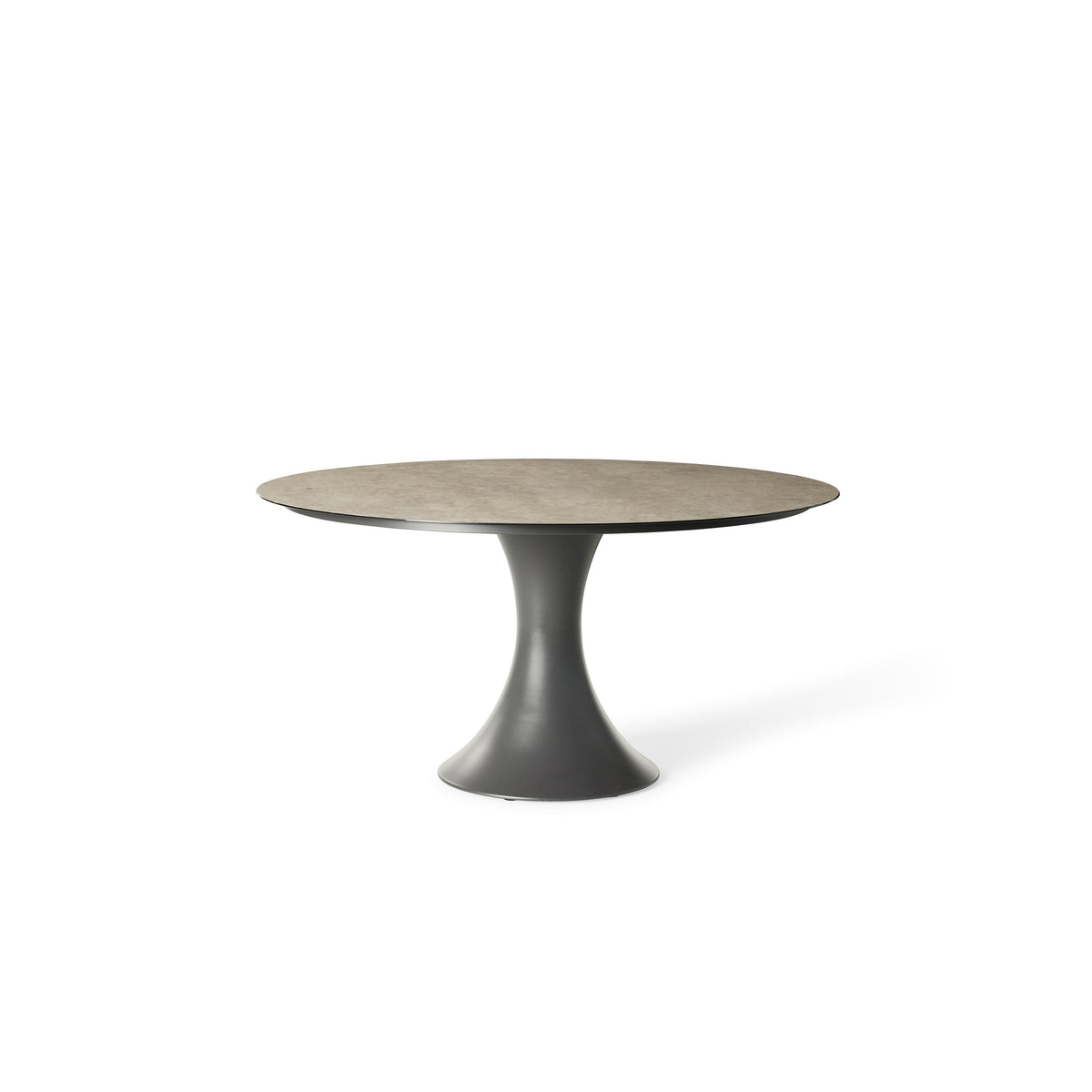 Bodega 59" Round Dining Table in Charcoal
