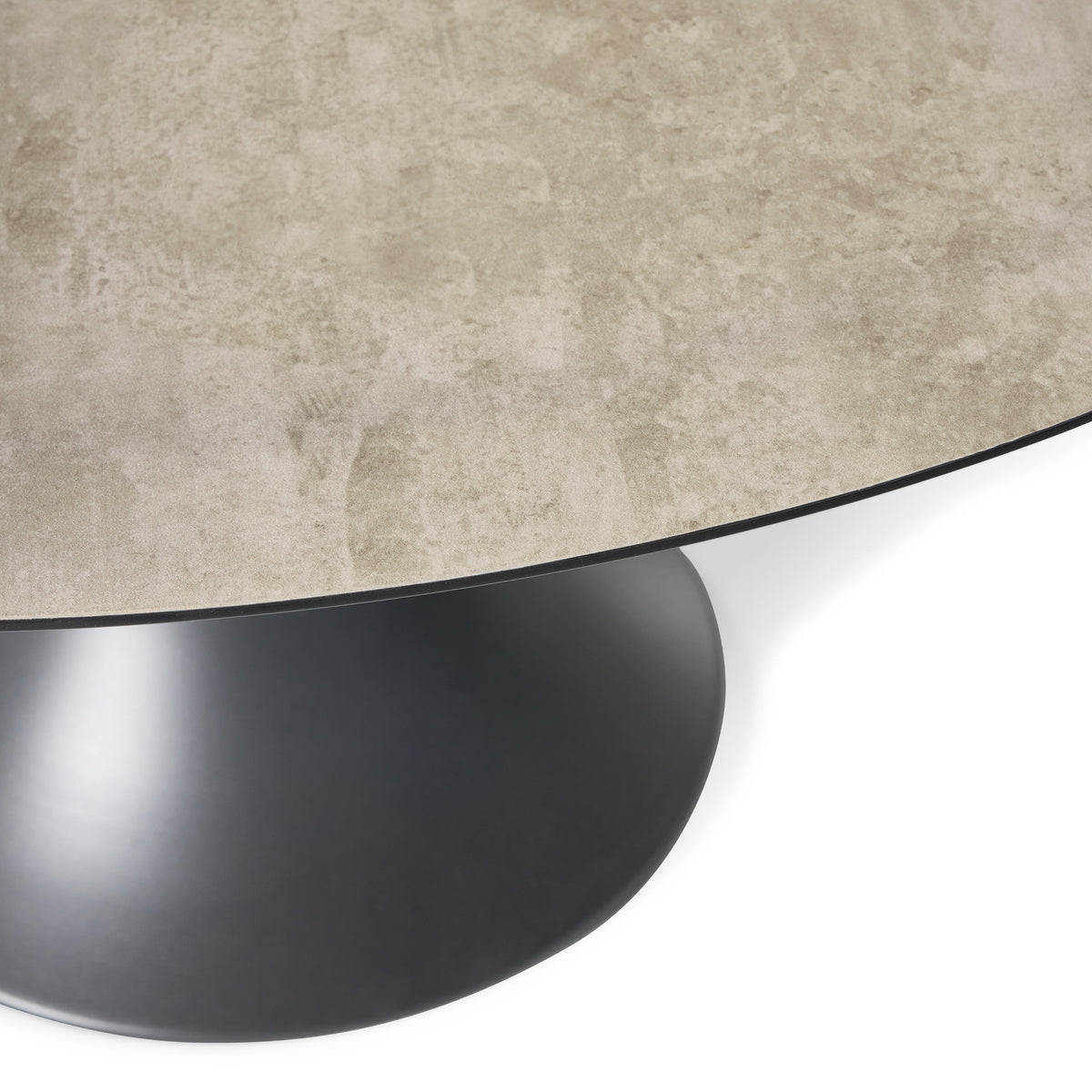 Bodega 59" Round Dining Table in Charcoal