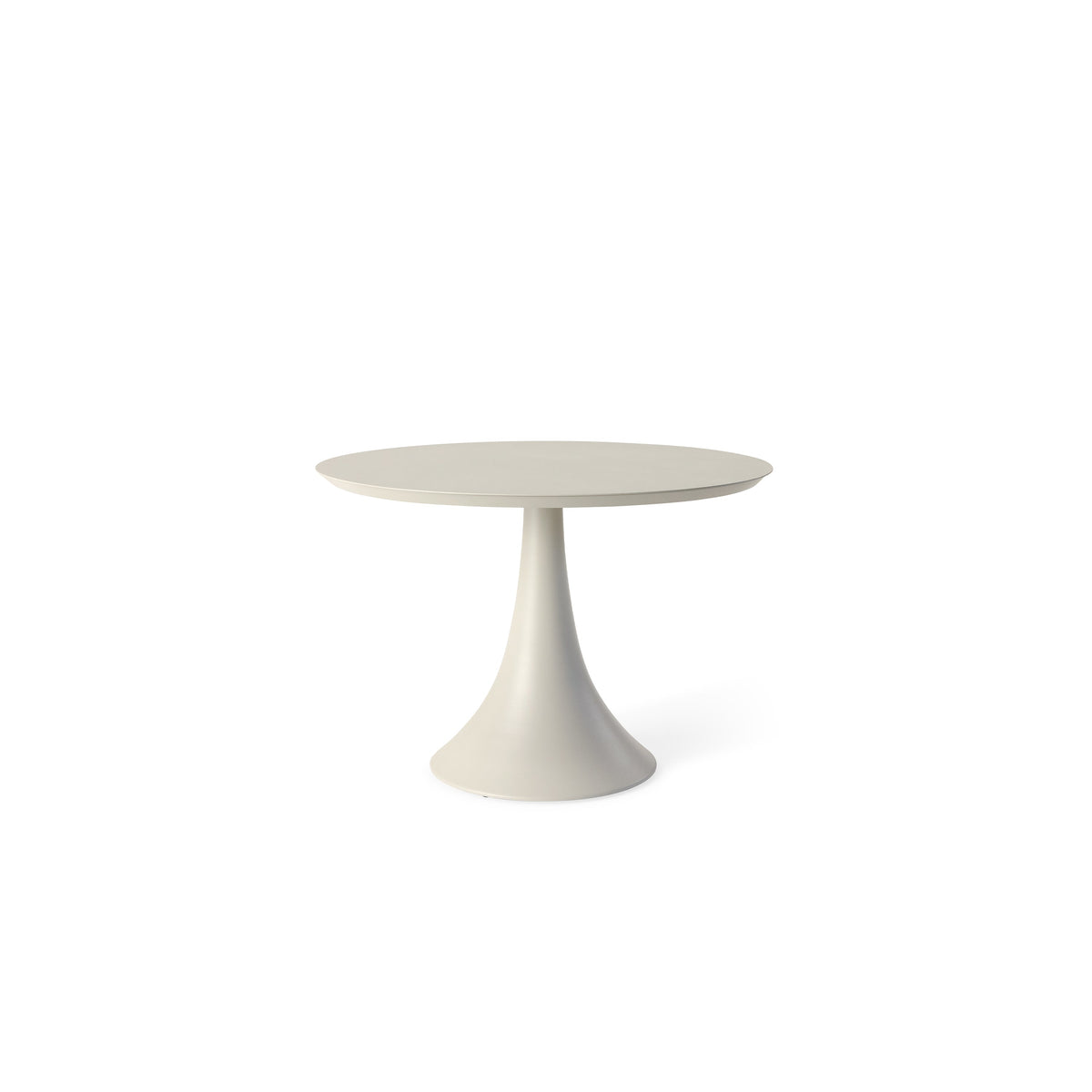 Bodega 43" Round Dining Table in Dune Aluminum