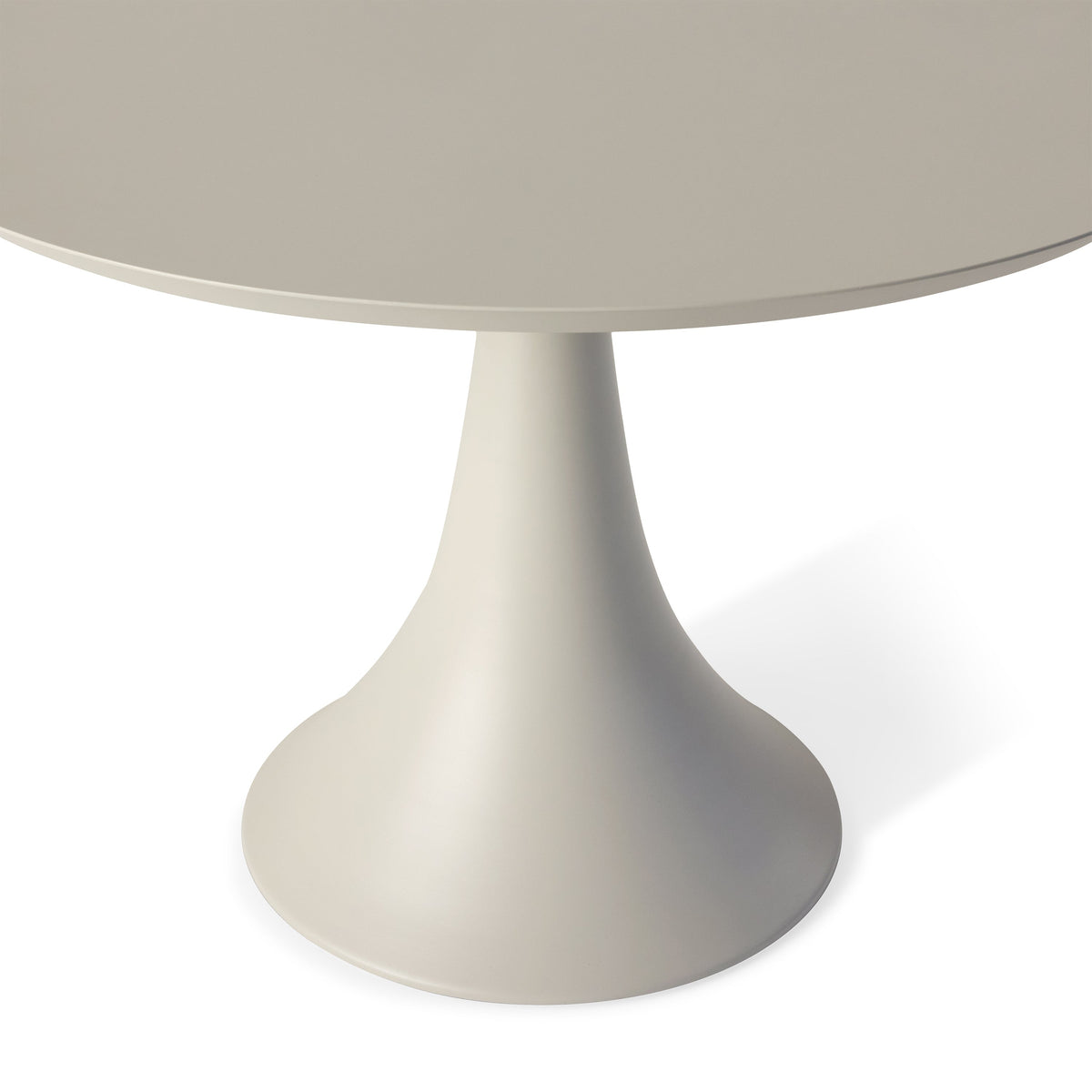 Bodega 43" Round Dining Table in Dune Aluminum
