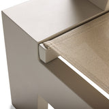 Breeze Adirondack Chair in Dune Aluminum & Beige Mesh