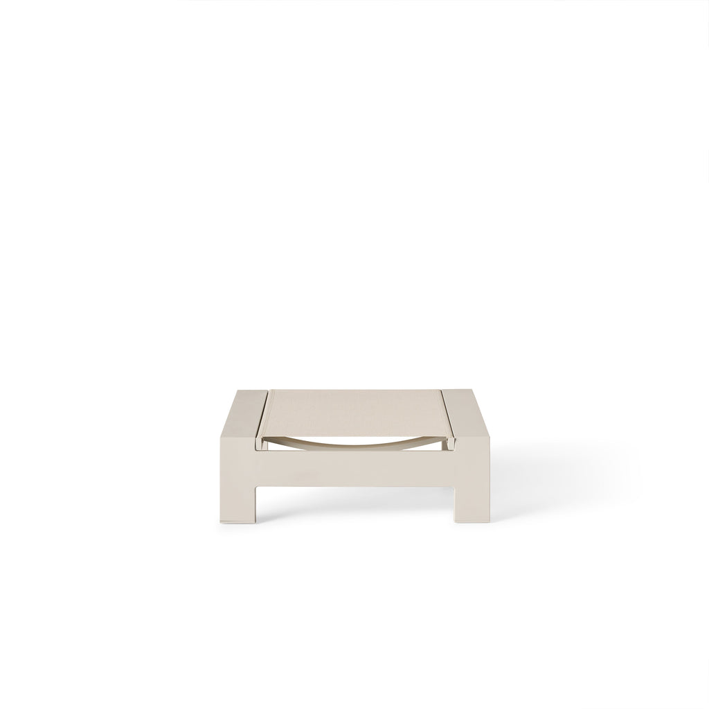 Breeze Adirondack Ottoman in Dune Aluminum & Beige Mesh