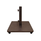 Steel Umbrella Base (120LBS) w/ Casters - Bronze