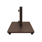Steel Umbrella Base (120LBS) w/ Casters - Bronze