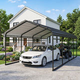 Onward 12' x 20' Heavy Duty Metal Carport with Galvanized Roof & Removable Sidewalls