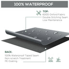80.7" x 75.6" x 24" Waterproof Patio Furniture Cover, Grey