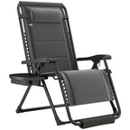 Zero Gravity Lounger Chair with Cup Holder, 400 LBS Capacity, Dark Grey