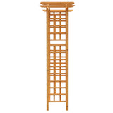 90in Wooden Garden Arbor with Trellis Wall for Climbing Plants, Wedding & Backyard Decor
