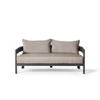 Cavallo Loveseat in Charcoal Aluminum