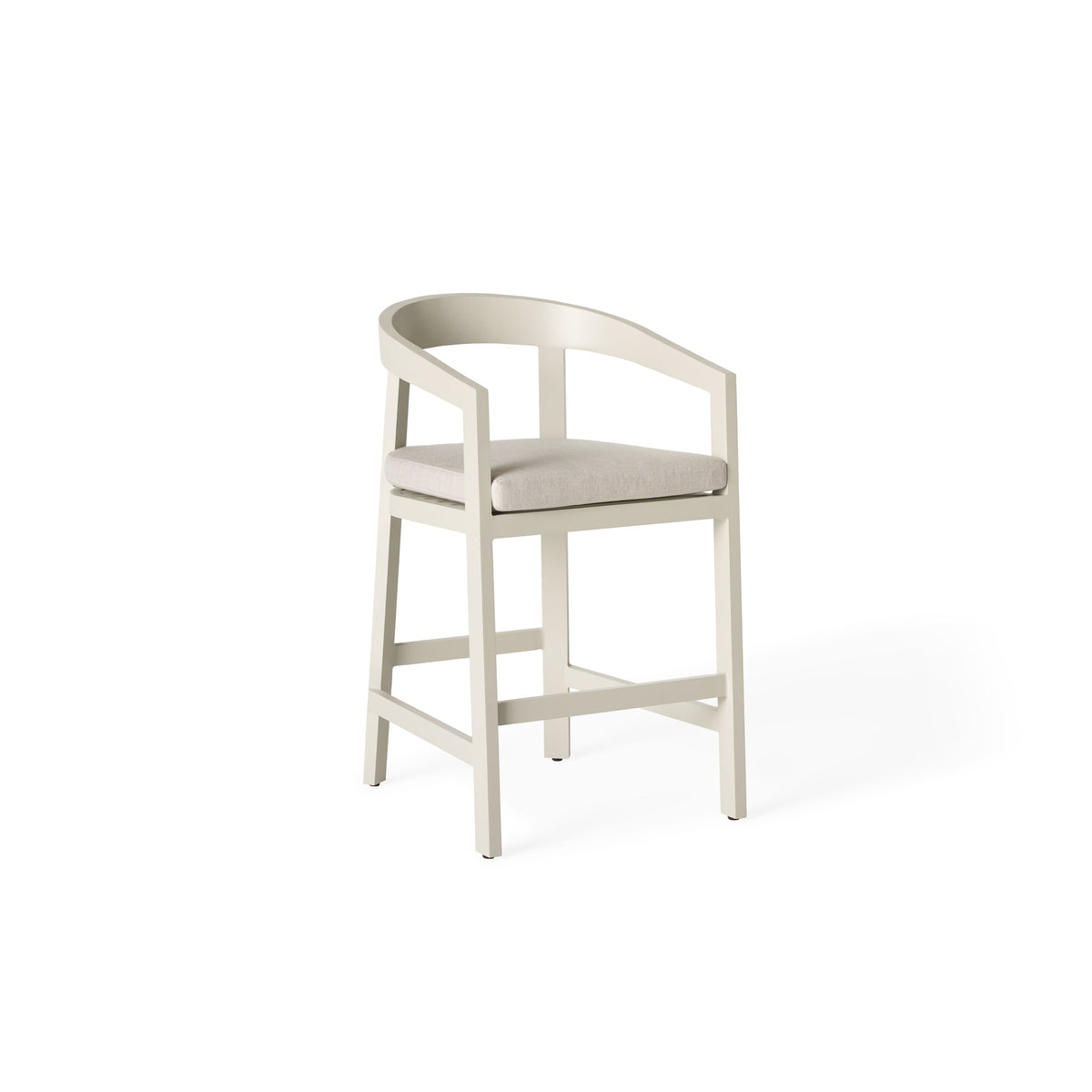 Cavallo Counter Chair in Dune Aluminum