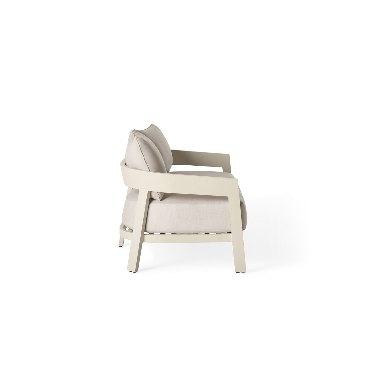 Cavallo Loveseat in Dune Aluminum