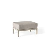 Cavallo Ottoman in Dune Aluminum