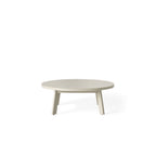 Cavallo 43" Round Coffee Table in Dune Aluminum