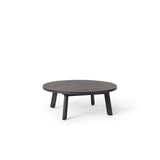 Cavallo 43" Round Coffee Table in Charcoal Aluminum