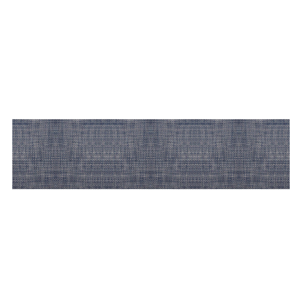 Basketweave Table Runner in Denim