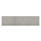 Basketweave Table Runner in White/Silver