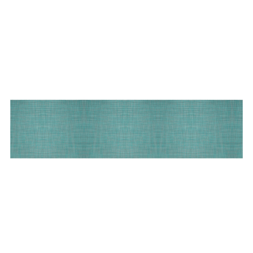 Mini Basketweave Table Runner in Turquoise