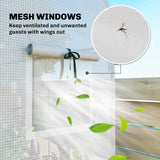 6' x 2' x 6.6' Mini Greenhouse with Roll-up Door, White