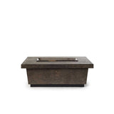 Contempo Select Rectangular Fire Table with Drawer in Dark Basalt