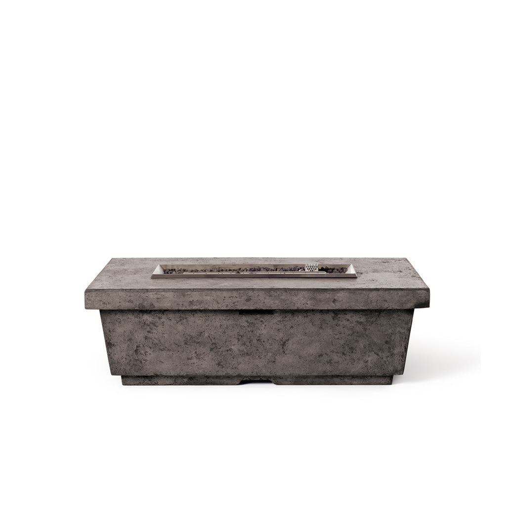 Contempo Rectangular Fire Table in Dark Basalt