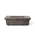 Contempo Rectangular Fire Table in Dark Basalt
