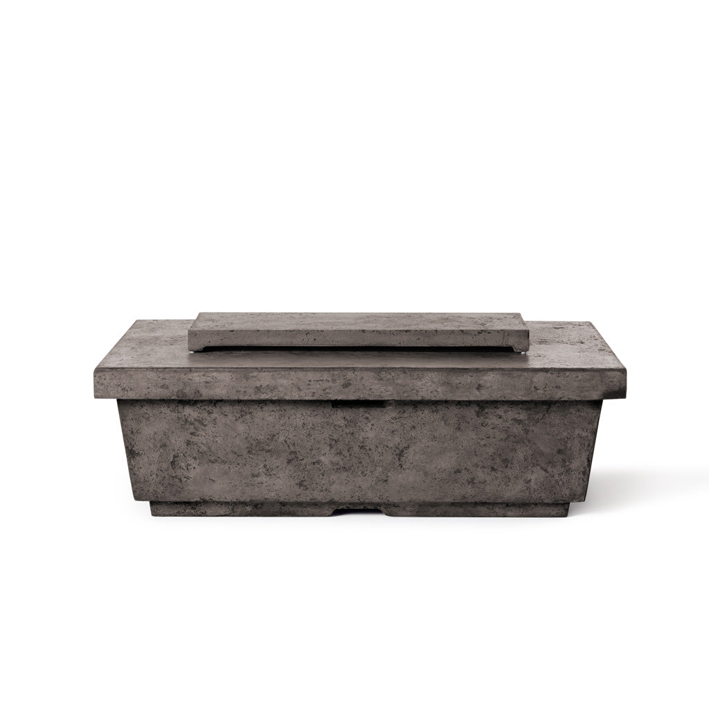 Contempo Rectangular Fire Table in Dark Basalt